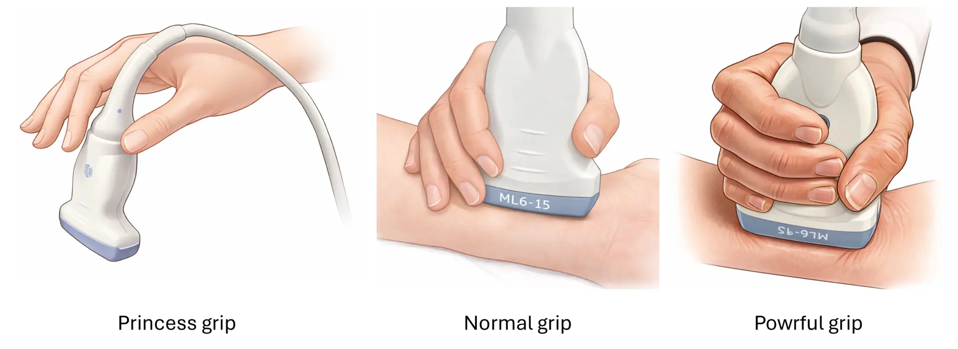 Probe grip types