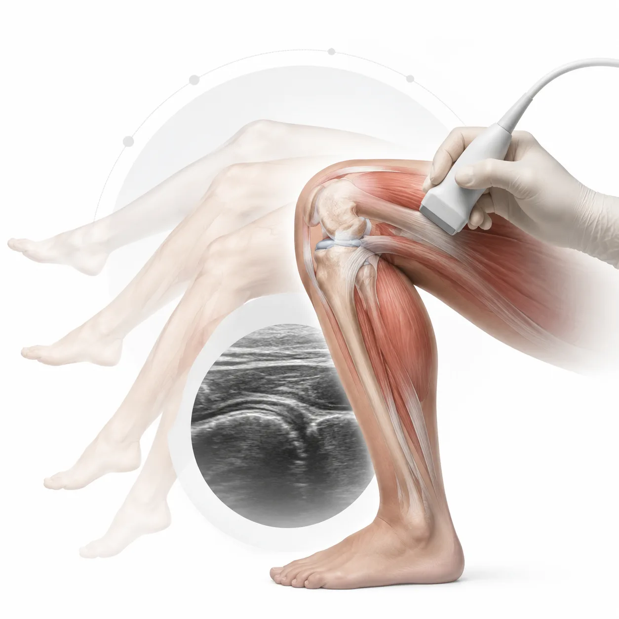 EURO-MUSCULUS/USPRM dynamické ultrazvukové protokoly pro koleno.