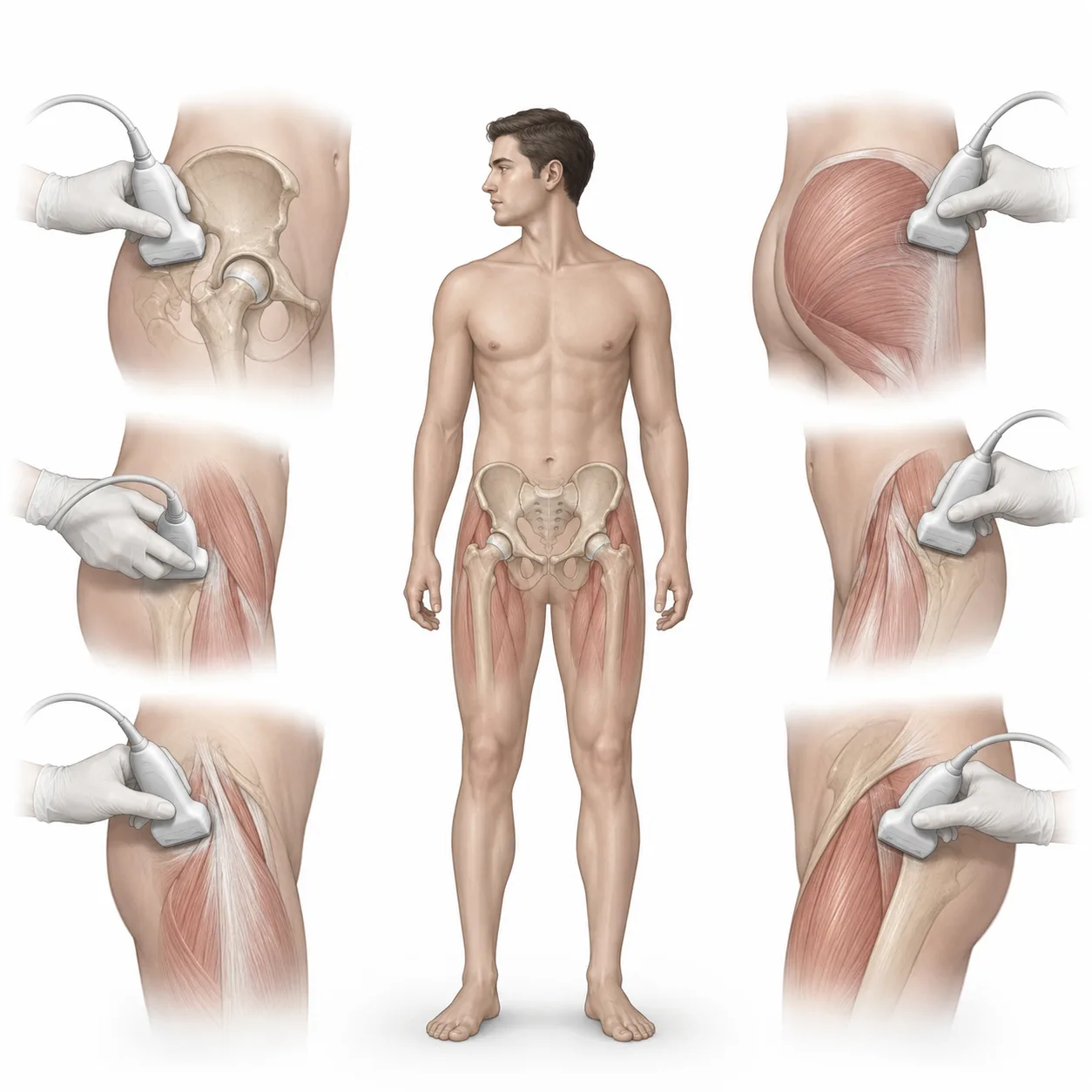 EURO-MUSCULUS/USPRM Protokoly dynamické ultrasonografie (dospělého) kyčelního kloubu.