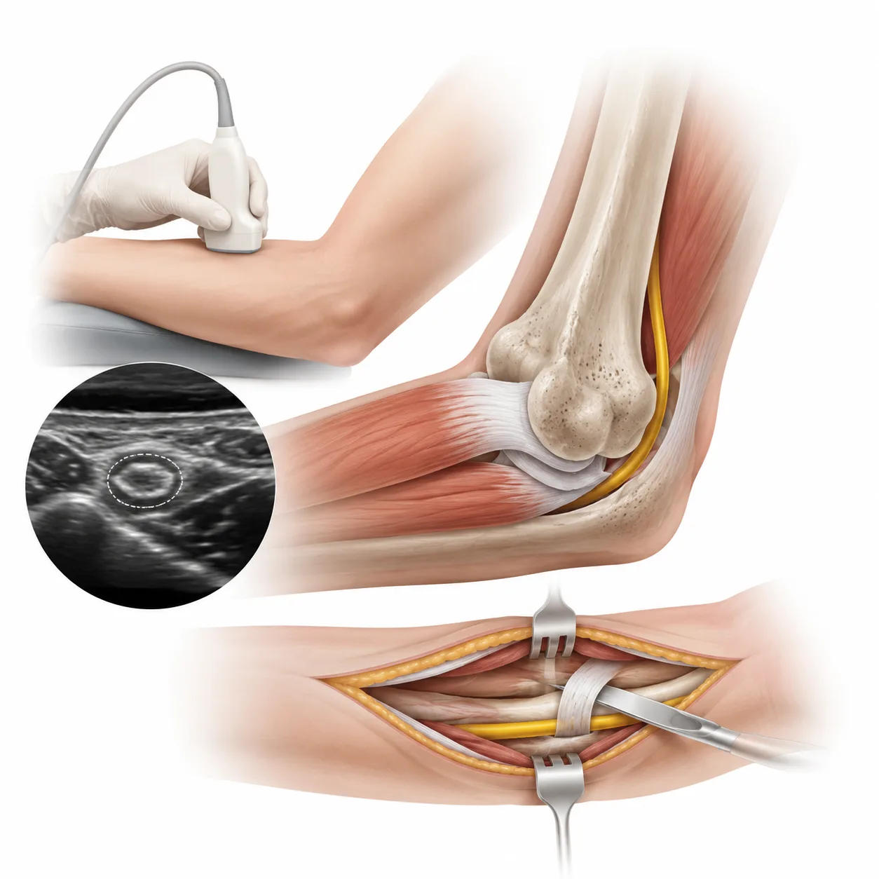 Ulnar Neuropathy at the Elbow: From Ultrasound Scanning to Treatment.