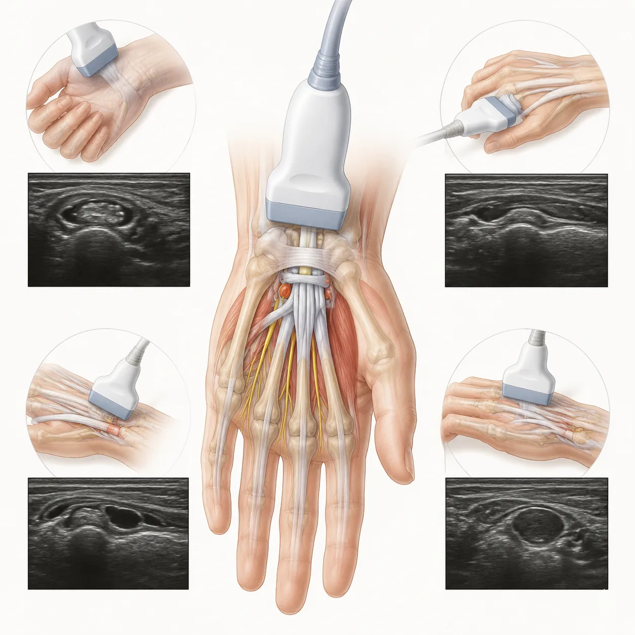 Ultrasound Imaging and Guidance in Common Wrist/Hand Pathologies